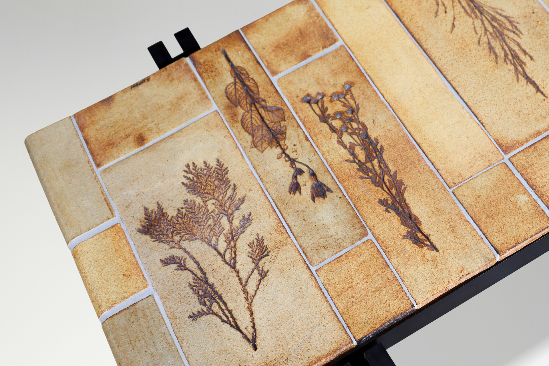 Mid century modern Roger Capron “Garrigue” Ceramic Tile Coffee Table, France, 1960s Mid-20th century
