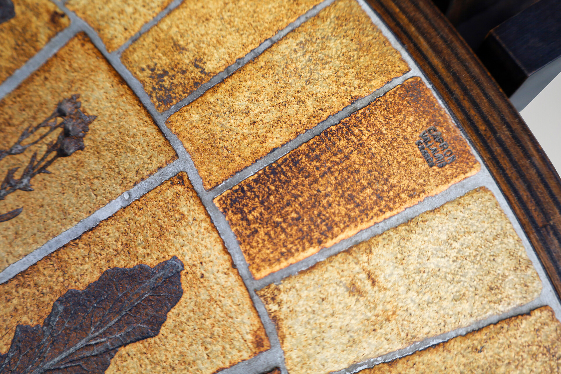 Mid century modern Roger Capron Vallauris Coffee Table, Ceramic & Bentwood, 1960s Mid-20th century