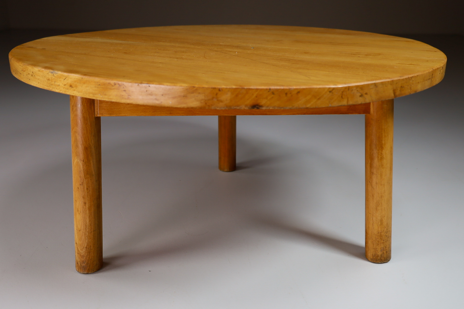Mid century modern Round coffee table by Pierre Gautier-Delaye, France 1950s Mid-20th century