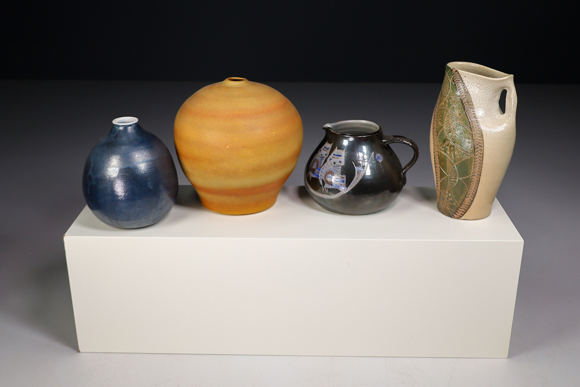 Mid century modern Set of four ceramic vases / jugs Germany 1960/70s Mid-20th century