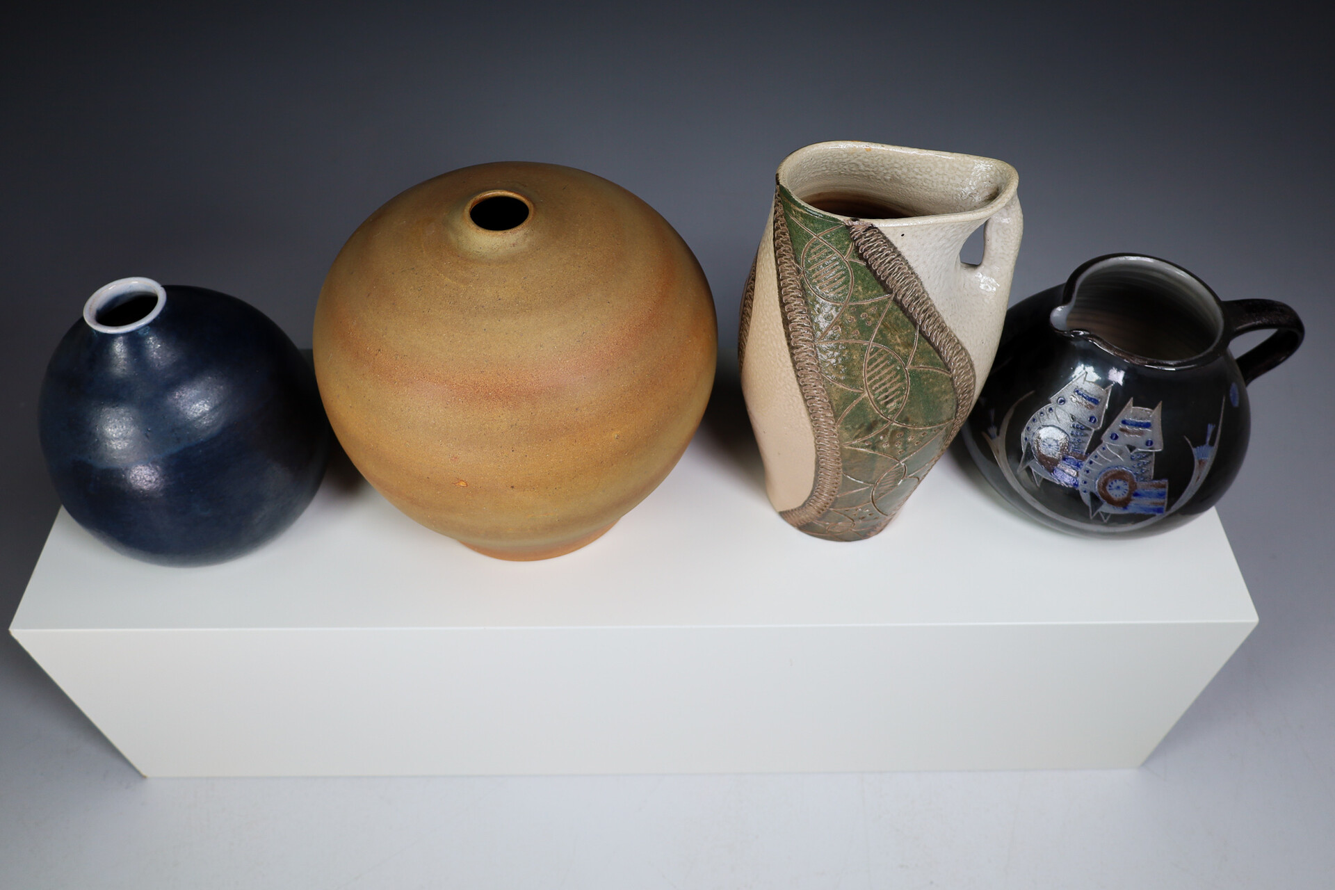 Mid century modern Set of four ceramic vases / jugs Germany 1960/70s Mid-20th century