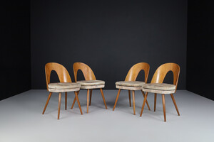 Mid century modern Set of Four Dining Chairs Designed by Antonin Suman, Czech Republic 1960s Mid-20th century