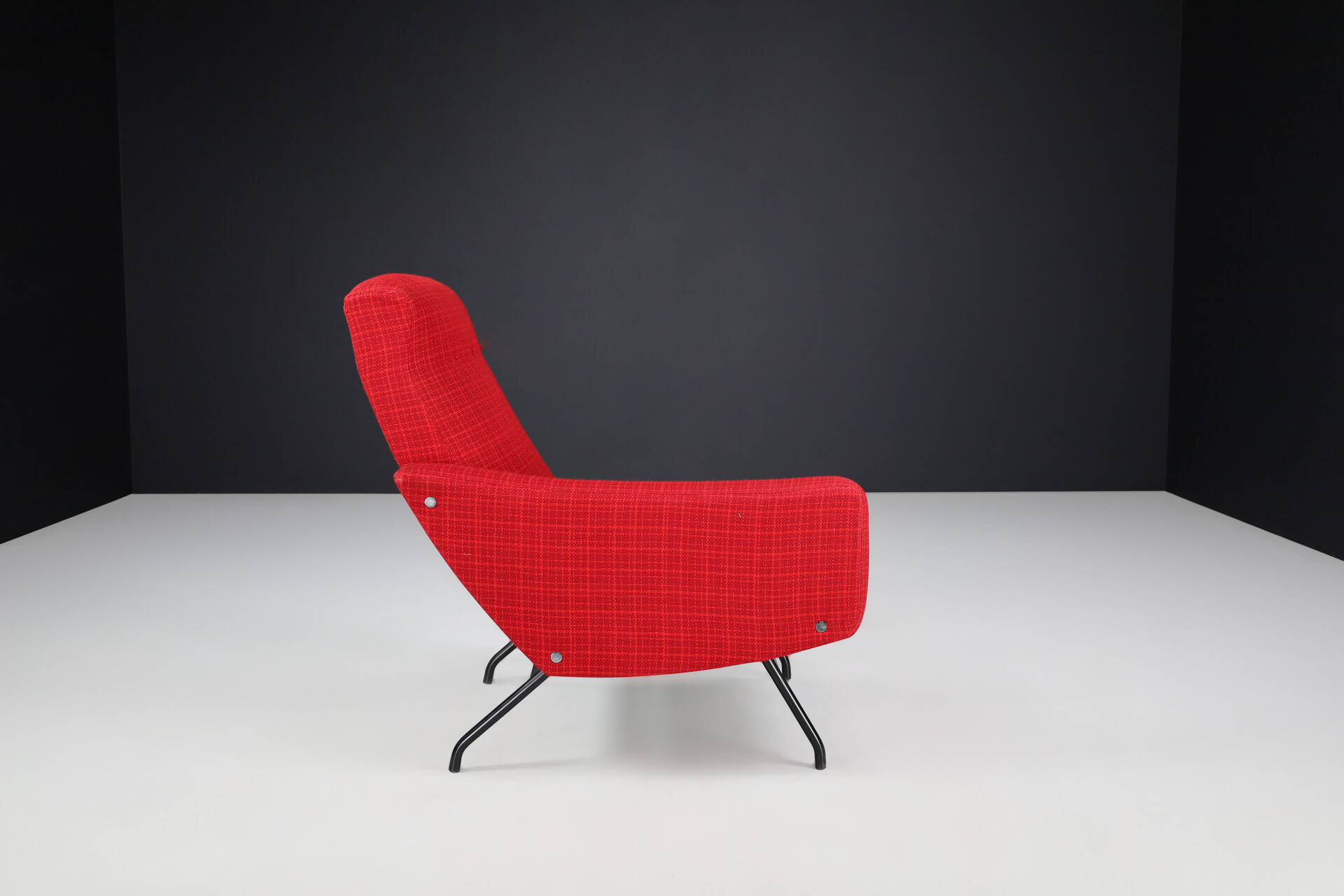 Mid century modern Sofa set/3 By Joseph Andre Motte For Steiner France 1950s Mid-20th century