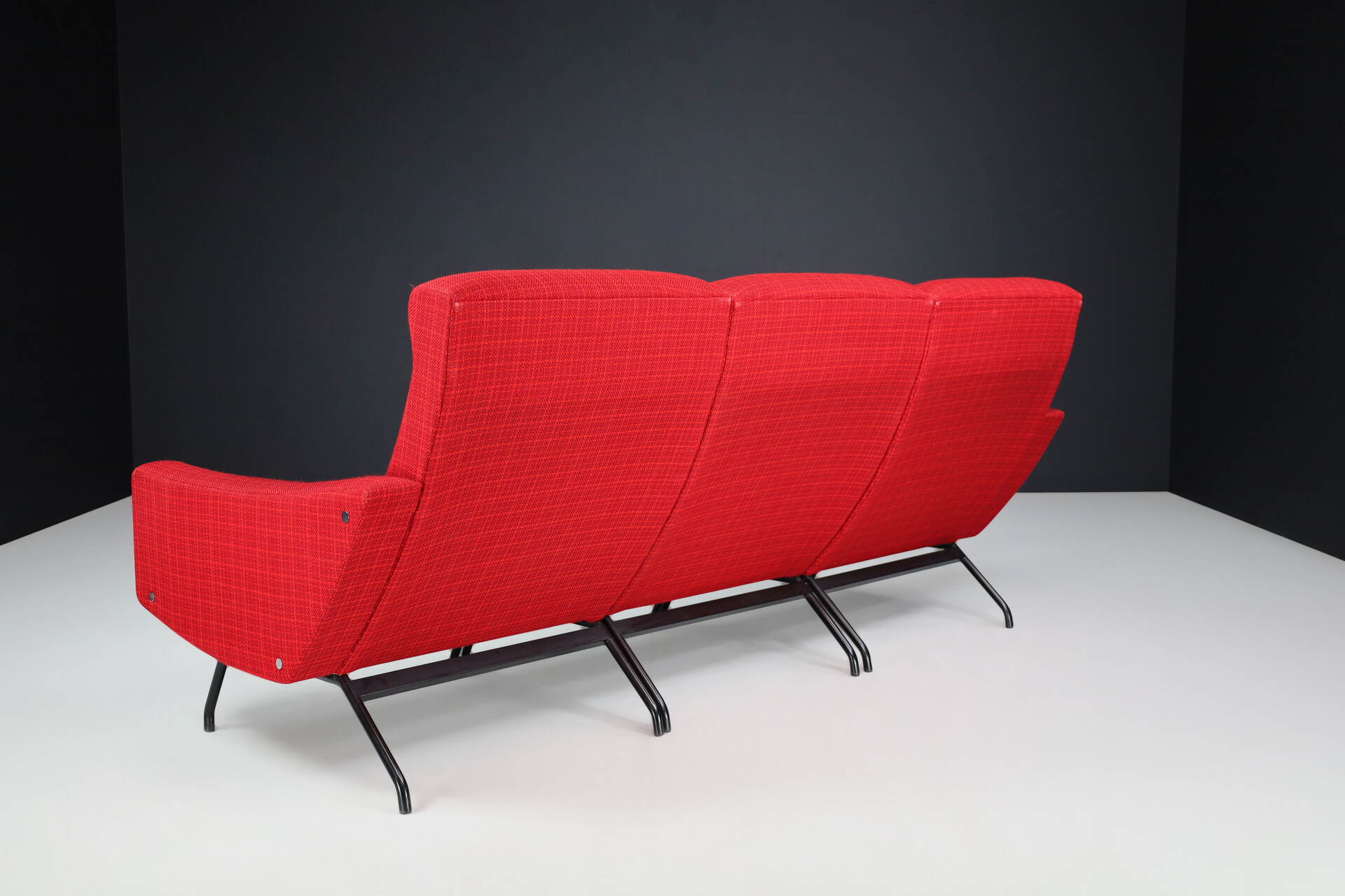 Mid century modern Sofa set/3 By Joseph Andre Motte For Steiner France 1950s Mid-20th century