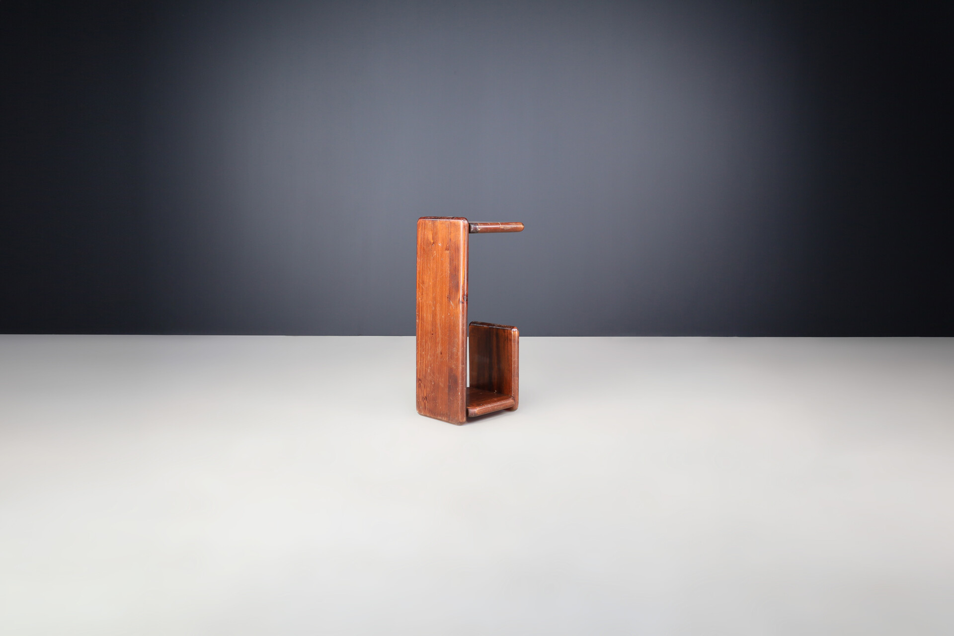 Mid century modern Solid pine Bar stools or bench, The Netherlands 1970s Late-20th century