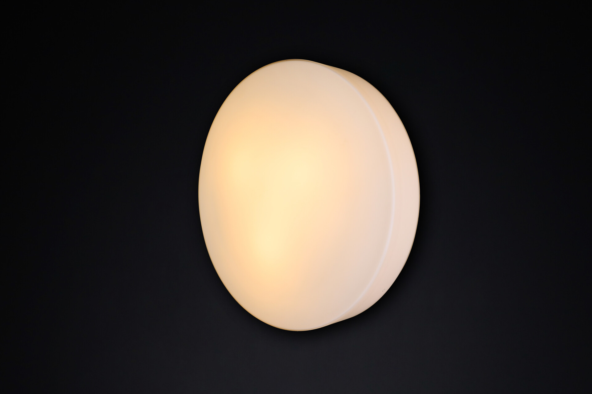 Mid century modern Staff Leuchten Round Opaline Ceiling or Wall Lights, Germany 1970s. Late-20th century