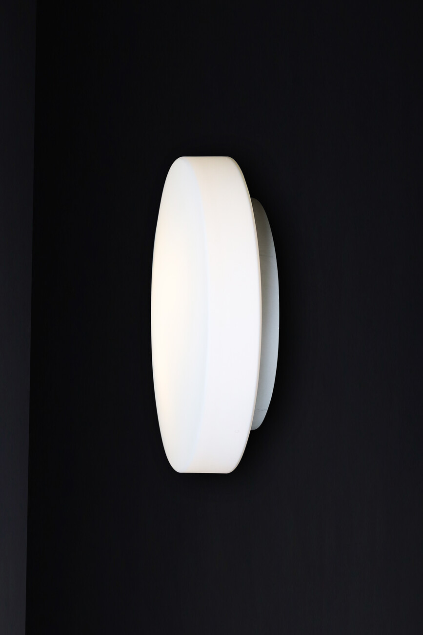 Mid century modern Staff Leuchten Round Opaline Ceiling or Wall Lights, Germany 1970s. Late-20th century