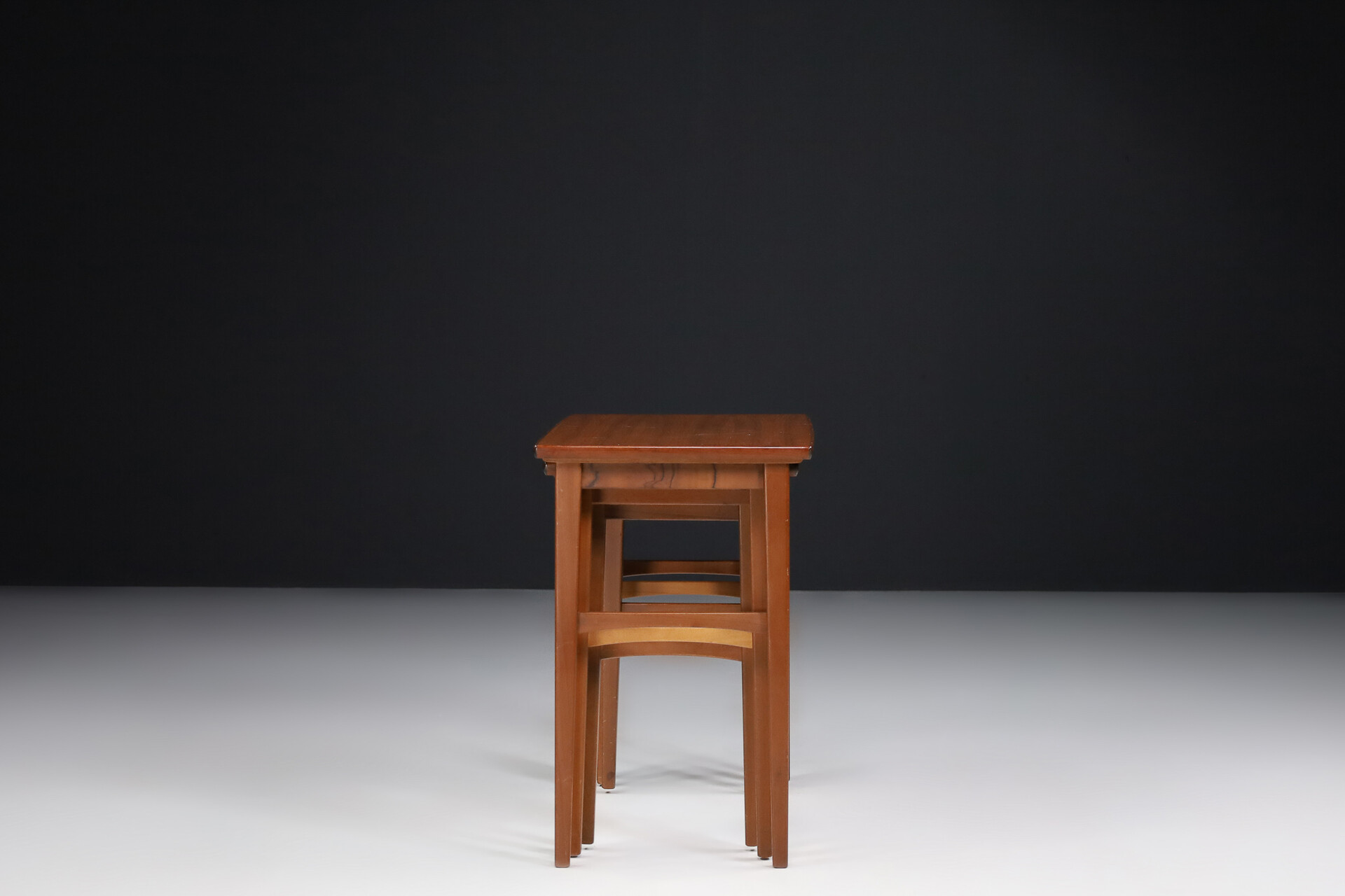 Mid century modern Teak nesting tables, Denmark 1960s Mid-20th century