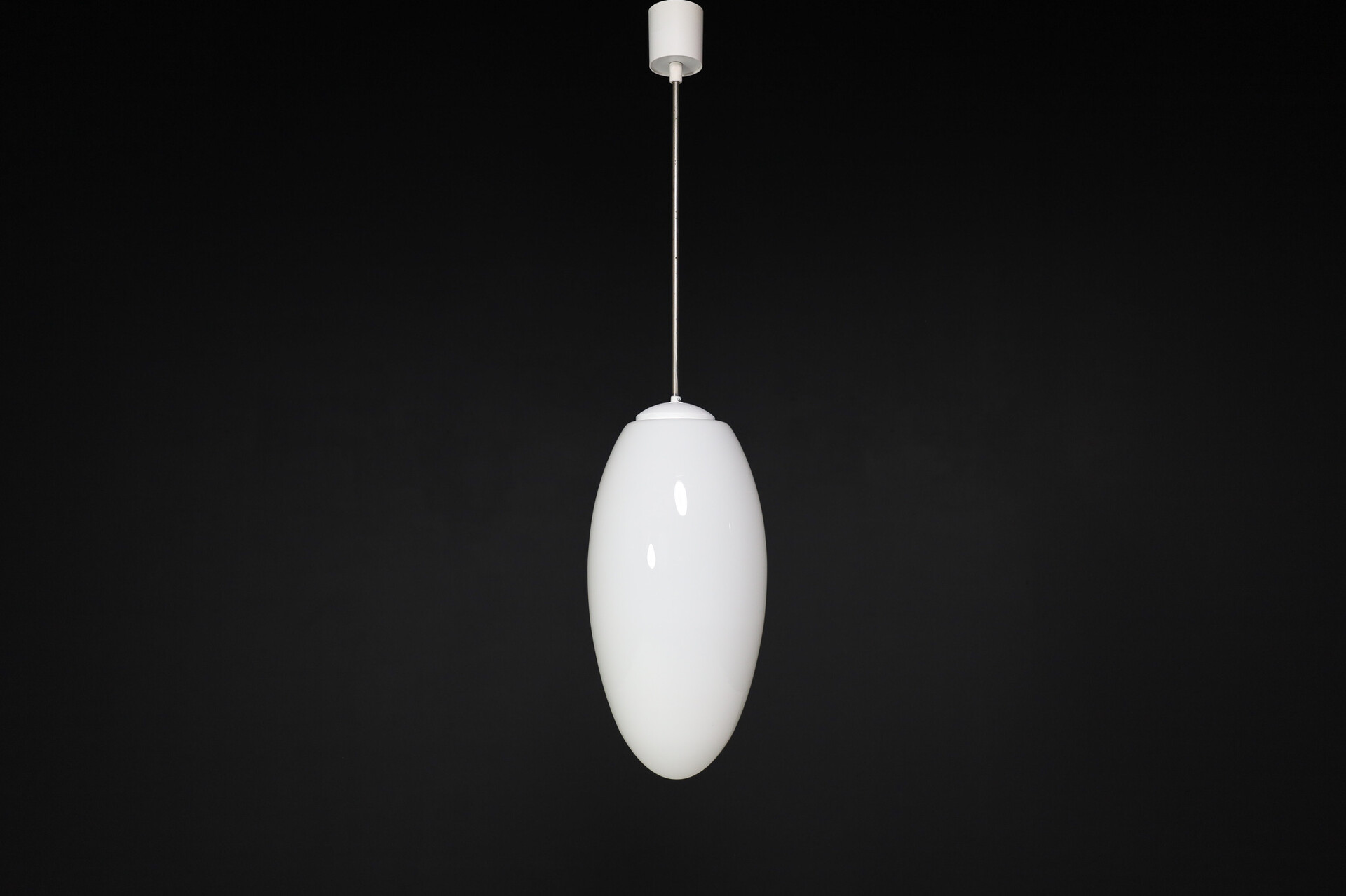 Mid century modern Teardrop Opaline Glass Pendants, Europe, 1960s Mid-20th century