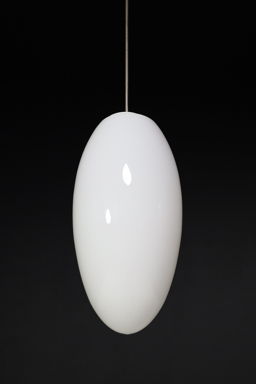 Mid century modern Teardrop Opaline Glass Pendants, Europe, 1960s Mid-20th century
