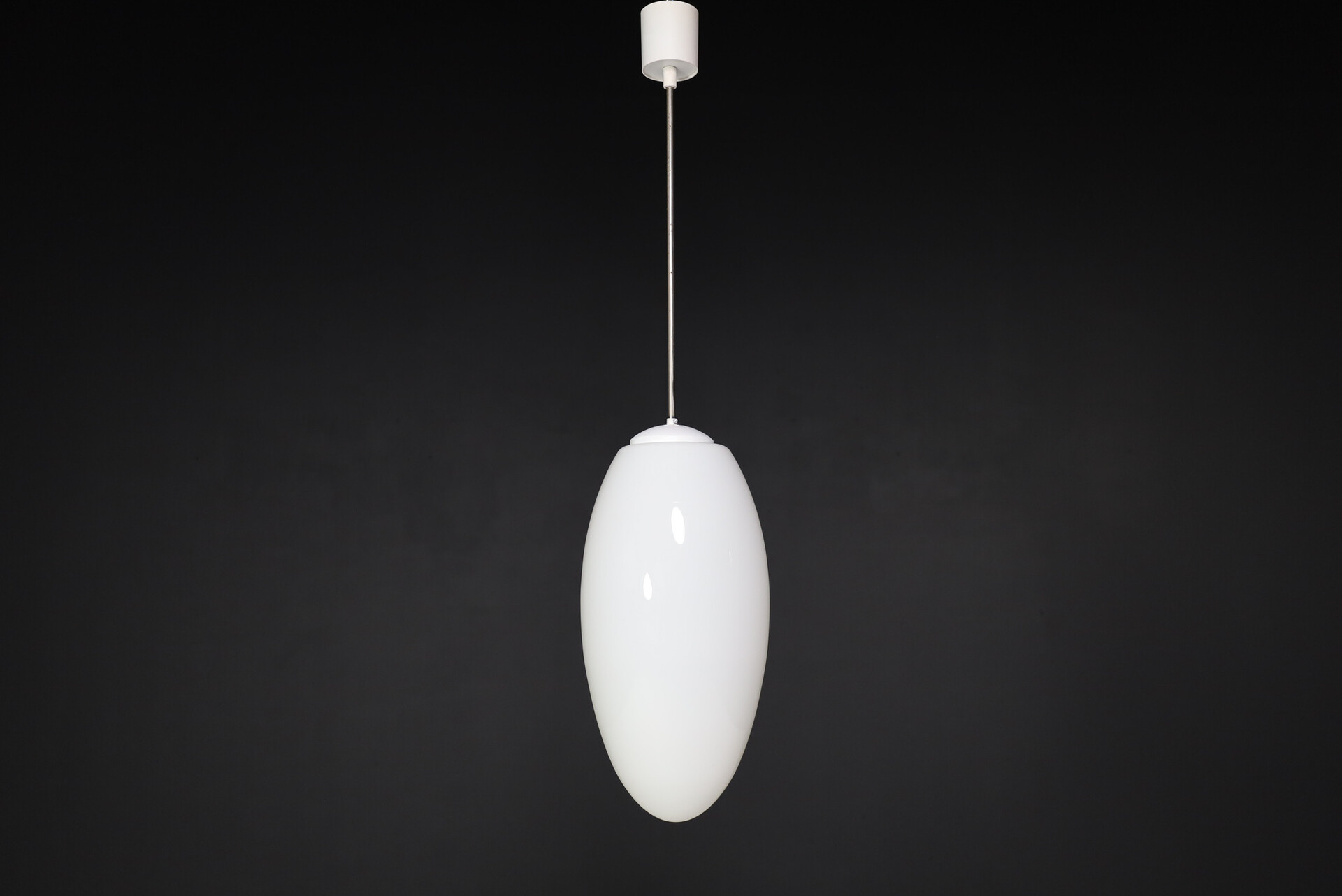 Mid century modern Teardrop Opaline Glass Pendants, Europe, 1960s Mid-20th century