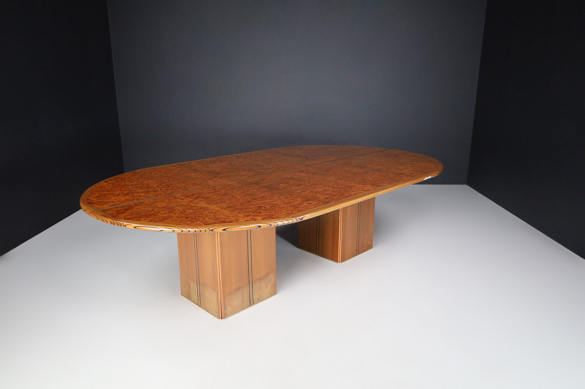Mid century modern Tobia Scarpa Africa Dining/Conference Table by Maxalto, Italy, 1970 Late-20th century