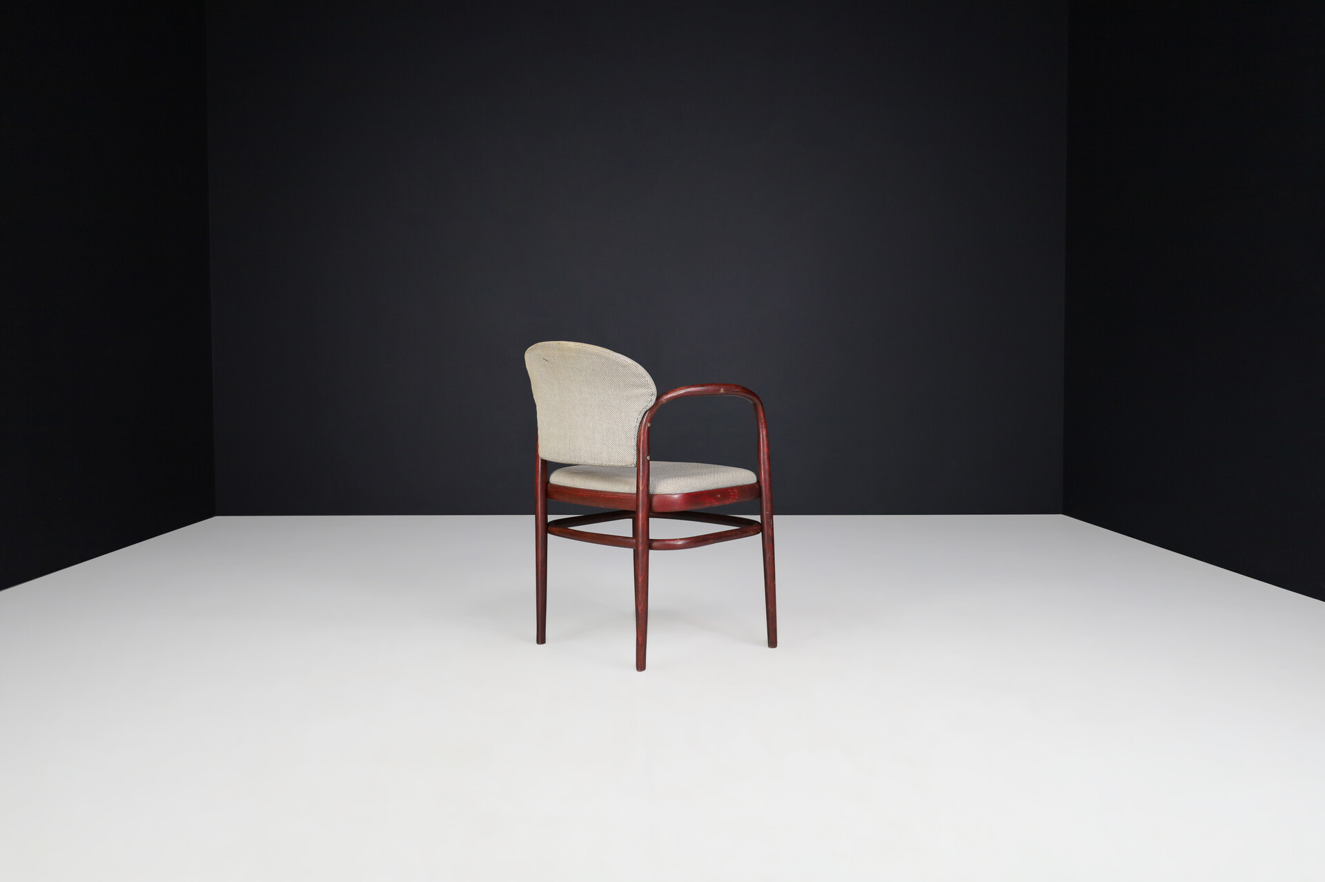 Mid century modern TON Bentwood Armchairs in original Upholstery, 1950s Mid-20th century