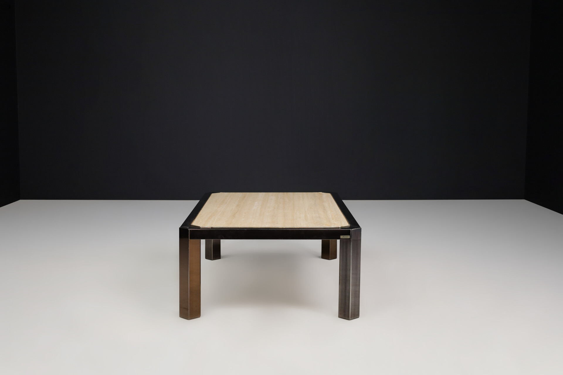 Mid century modern Travertin Coffee Table by Fedam Design Belgium 1970s Mid-20th century