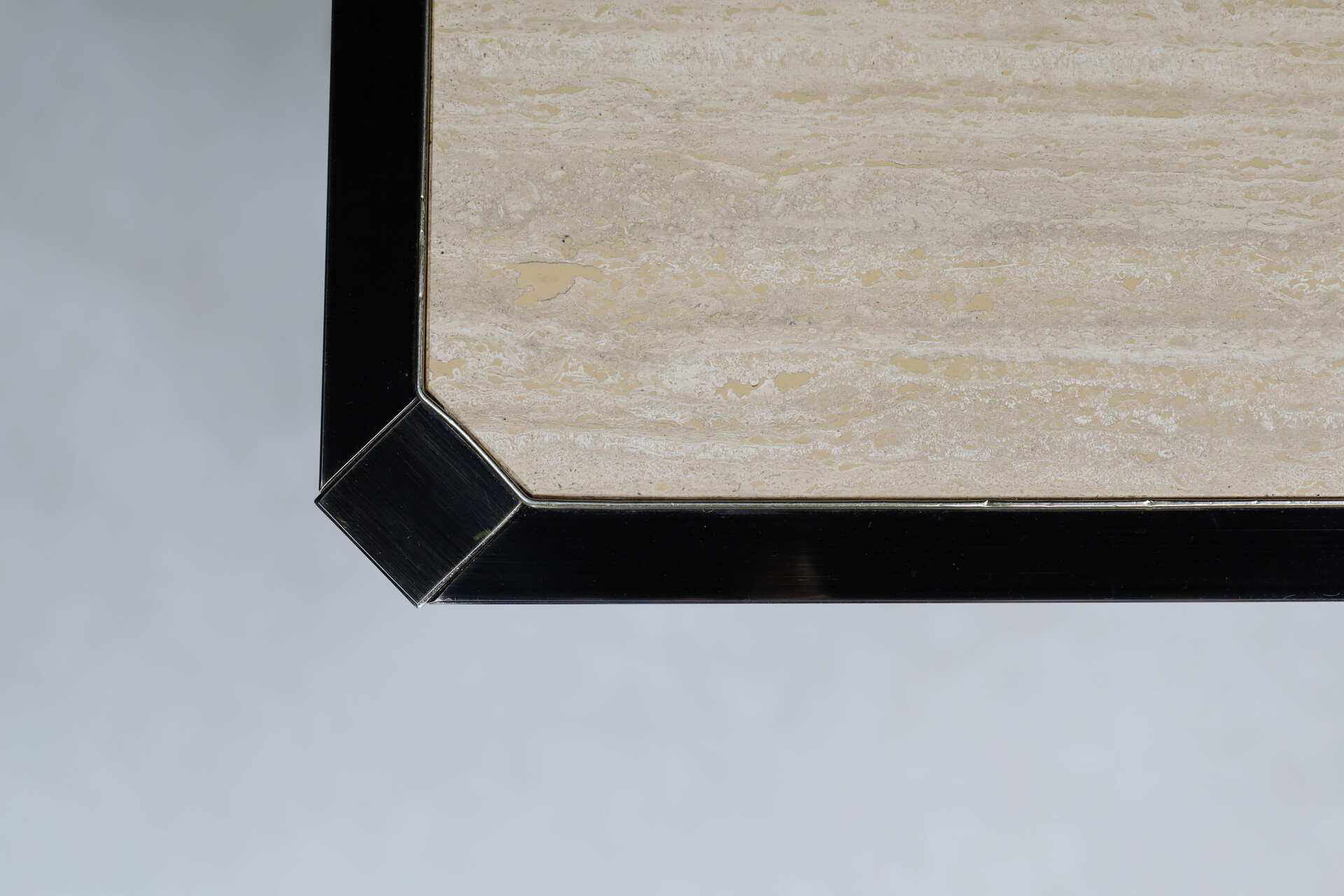 Mid century modern Travertin Coffee Table by Fedam Design Belgium 1970s Mid-20th century