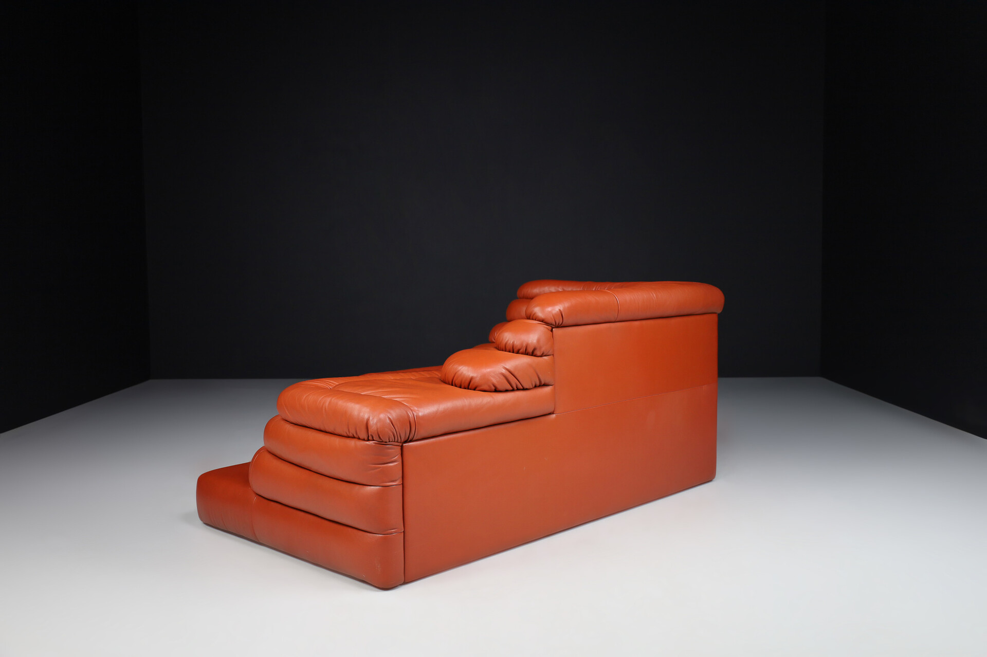 Mid century modern Ubald Klug for De Sede DS 1025 'Terrazza' Landscapes in Leather, Switzerland 1970s Late-20th century