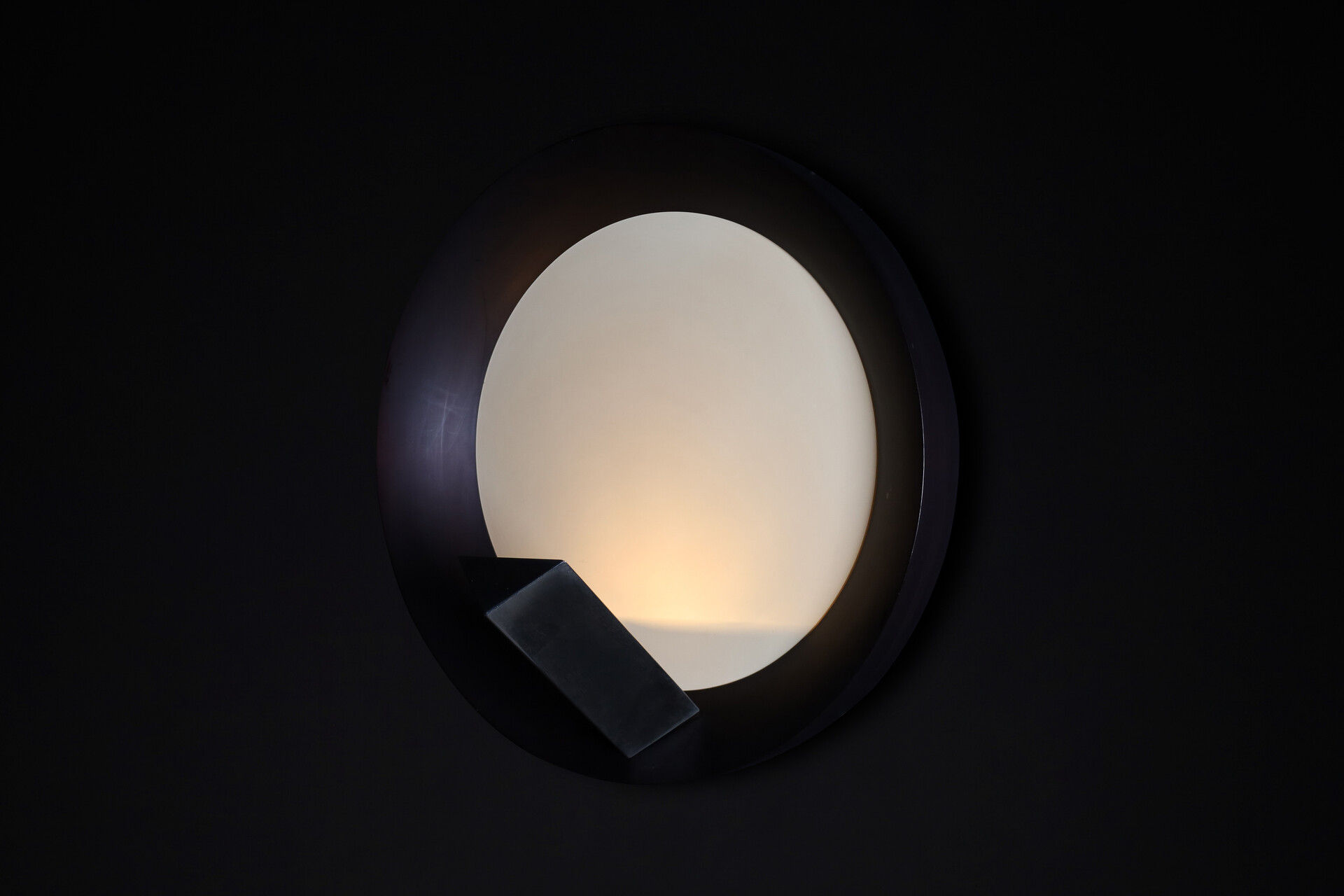 Mid century modern Vladimír Nývlt Solid Wood and steel wall light, Praque 1970s Late-20th century