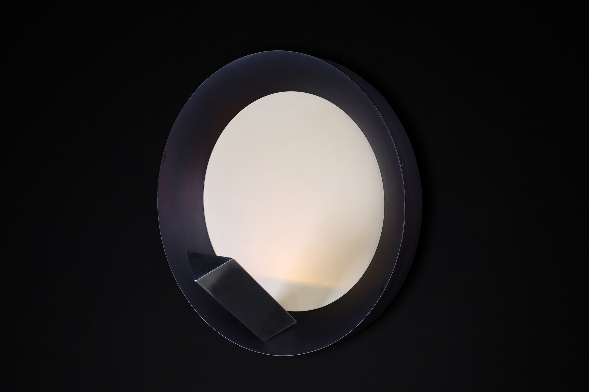 Mid century modern Vladimír Nývlt Solid Wood and steel wall light, Praque 1970s Late-20th century