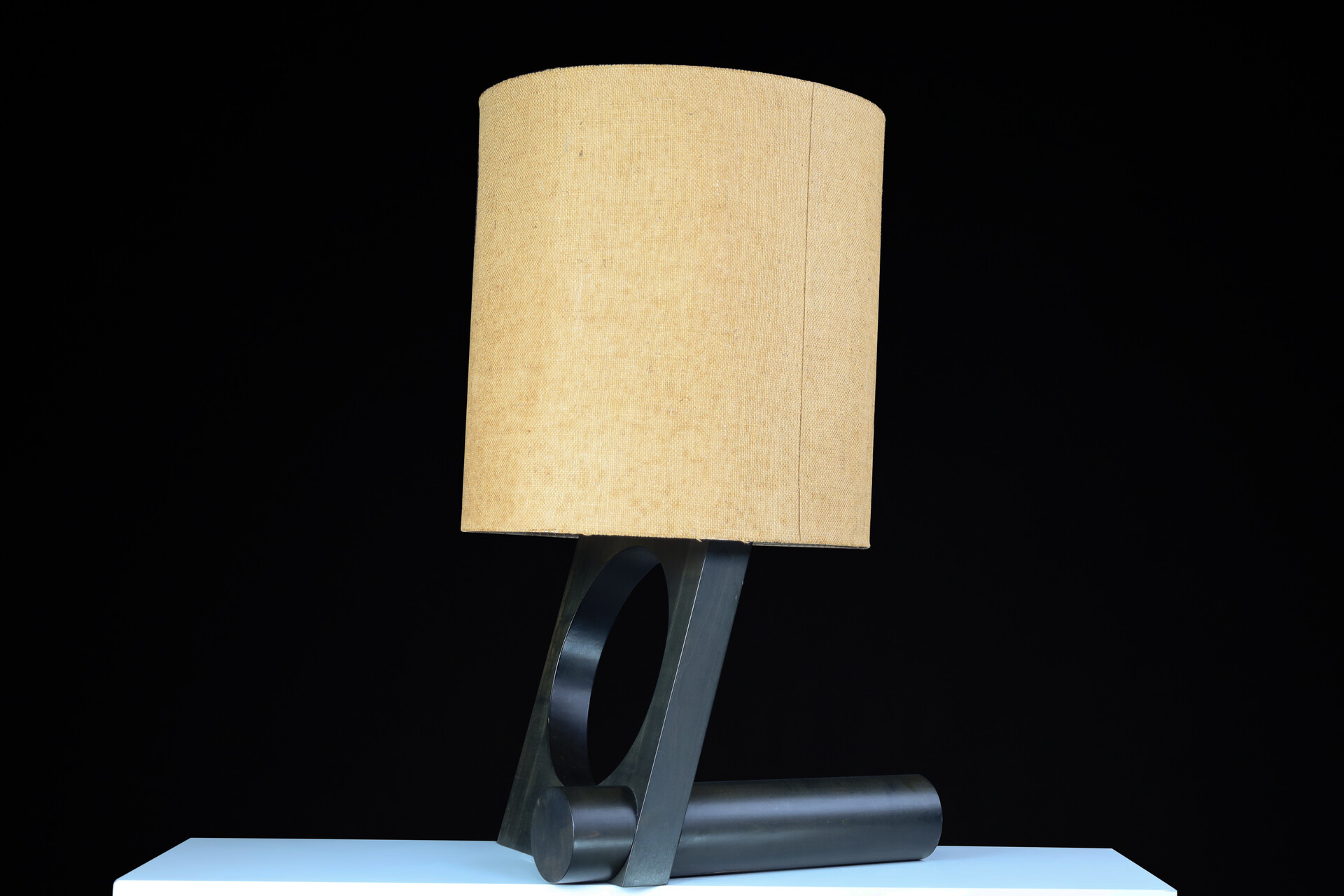 Mid century modern Vladimír Nývlt Solid Wood Table Lamp, Praque 1970s Late-20th century