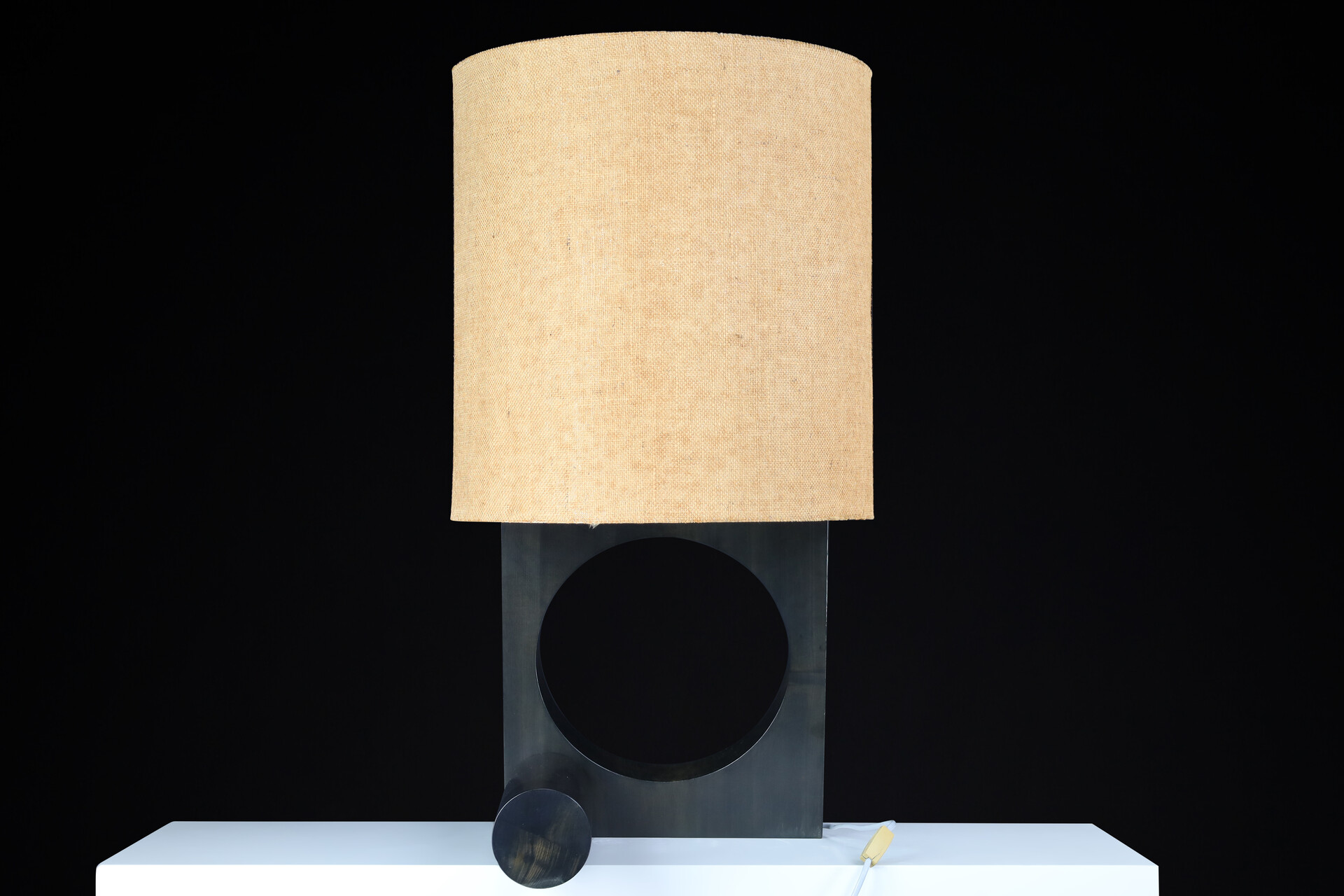 Mid century modern Vladimír Nývlt Solid Wood Table Lamp, Praque 1970s Late-20th century