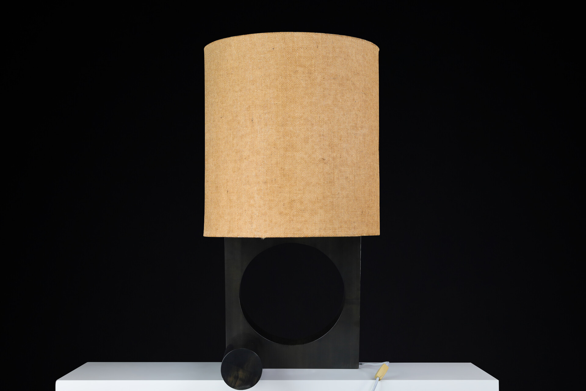Mid century modern Vladimír Nývlt Solid Wood Table Lamp, Praque 1970s Late-20th century