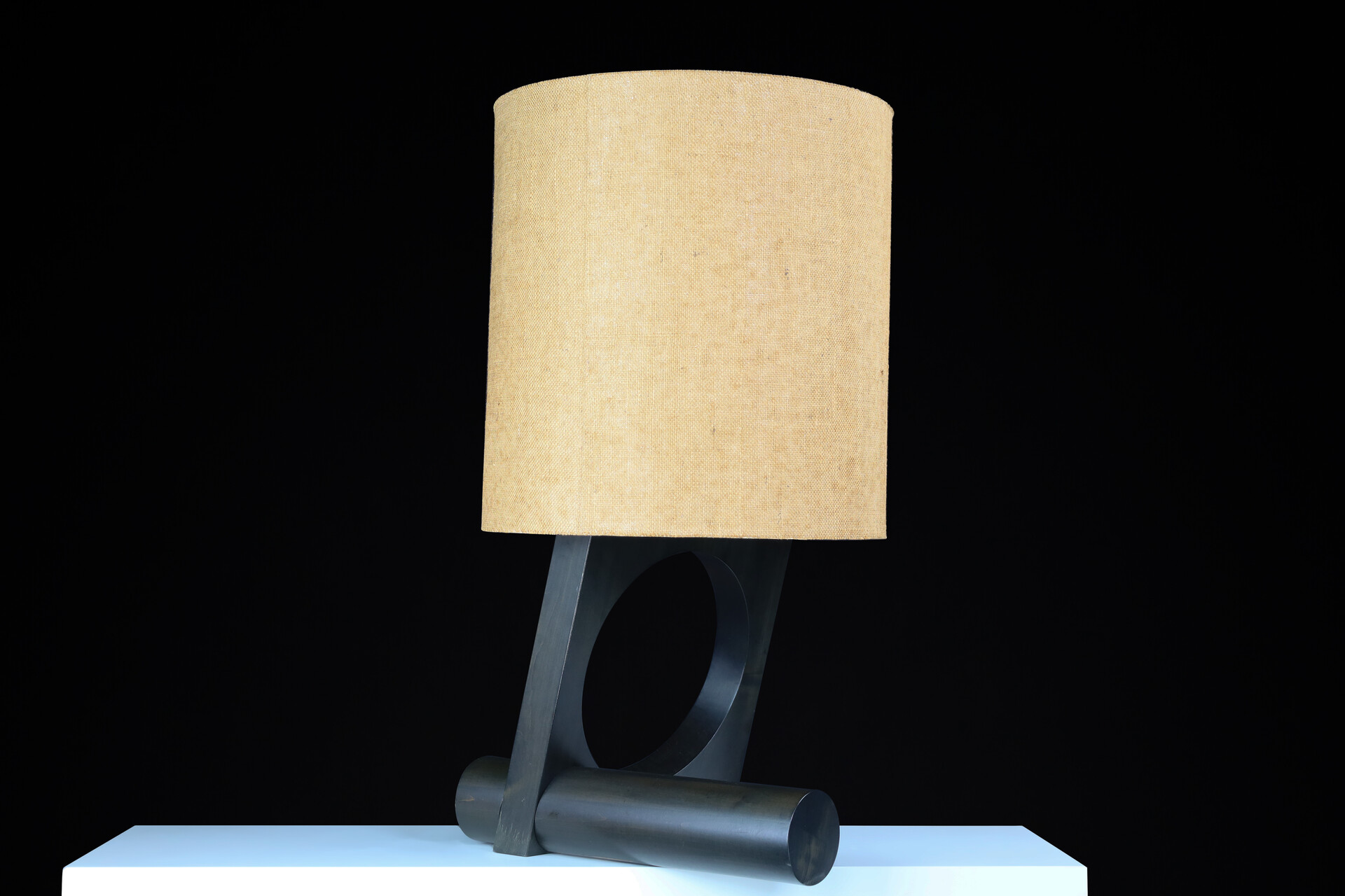 Mid century modern Vladimír Nývlt Solid Wood Table Lamp, Praque 1970s Late-20th century