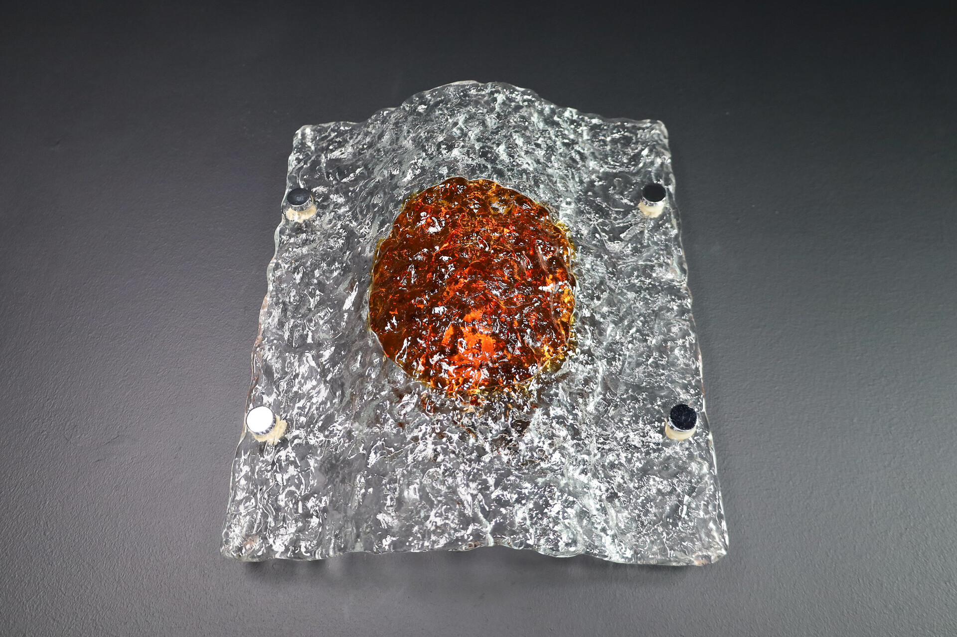 Mid century modern Walllights/sconces by Mazzega Murano Italy 1970s. Late-20th century