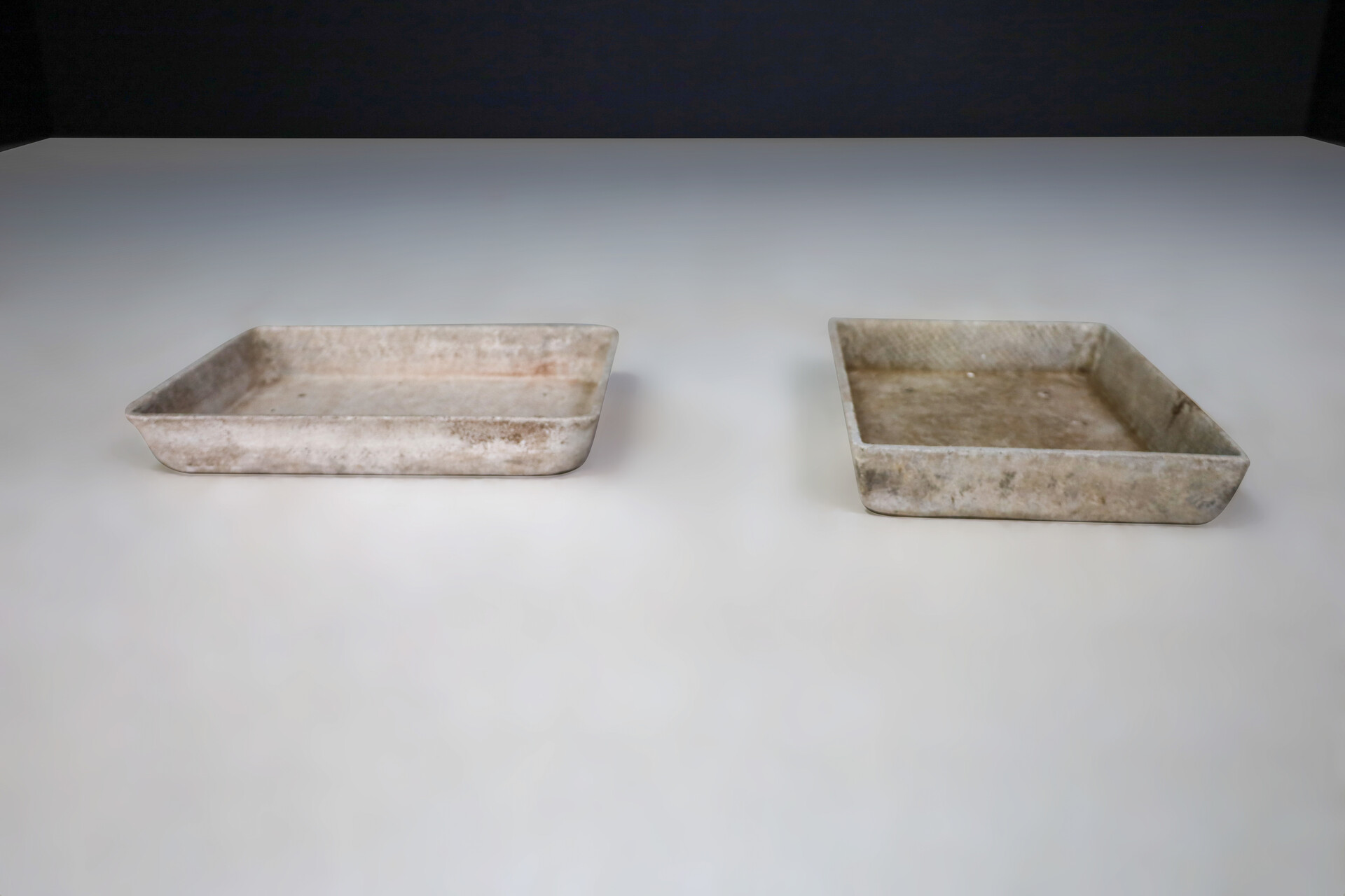 Mid century modern Willy Guhl Concrete Planters, Switzerland 1960s Mid-20th century