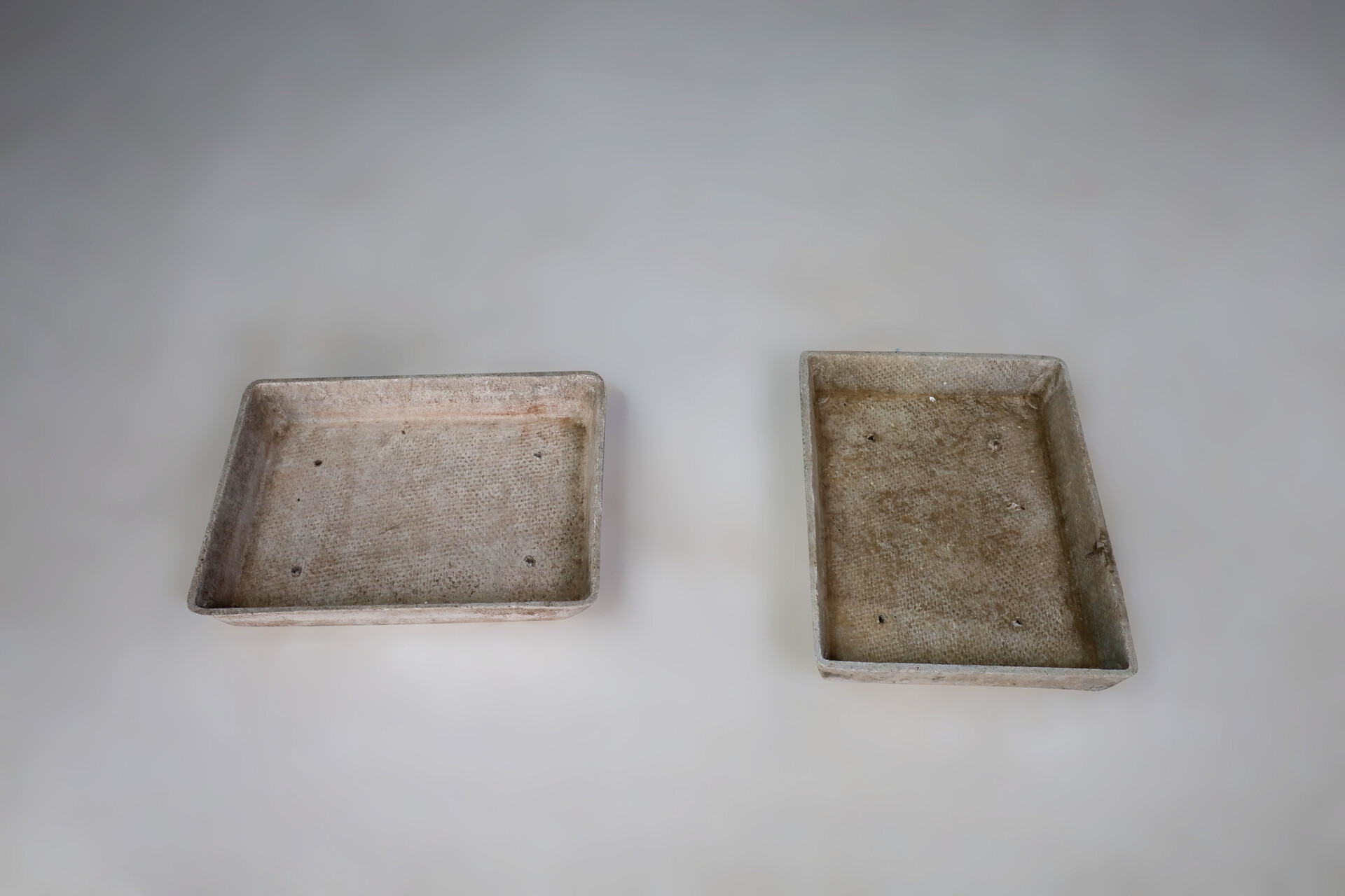 Mid century modern Willy Guhl Concrete Planters, Switzerland 1960s Mid-20th century