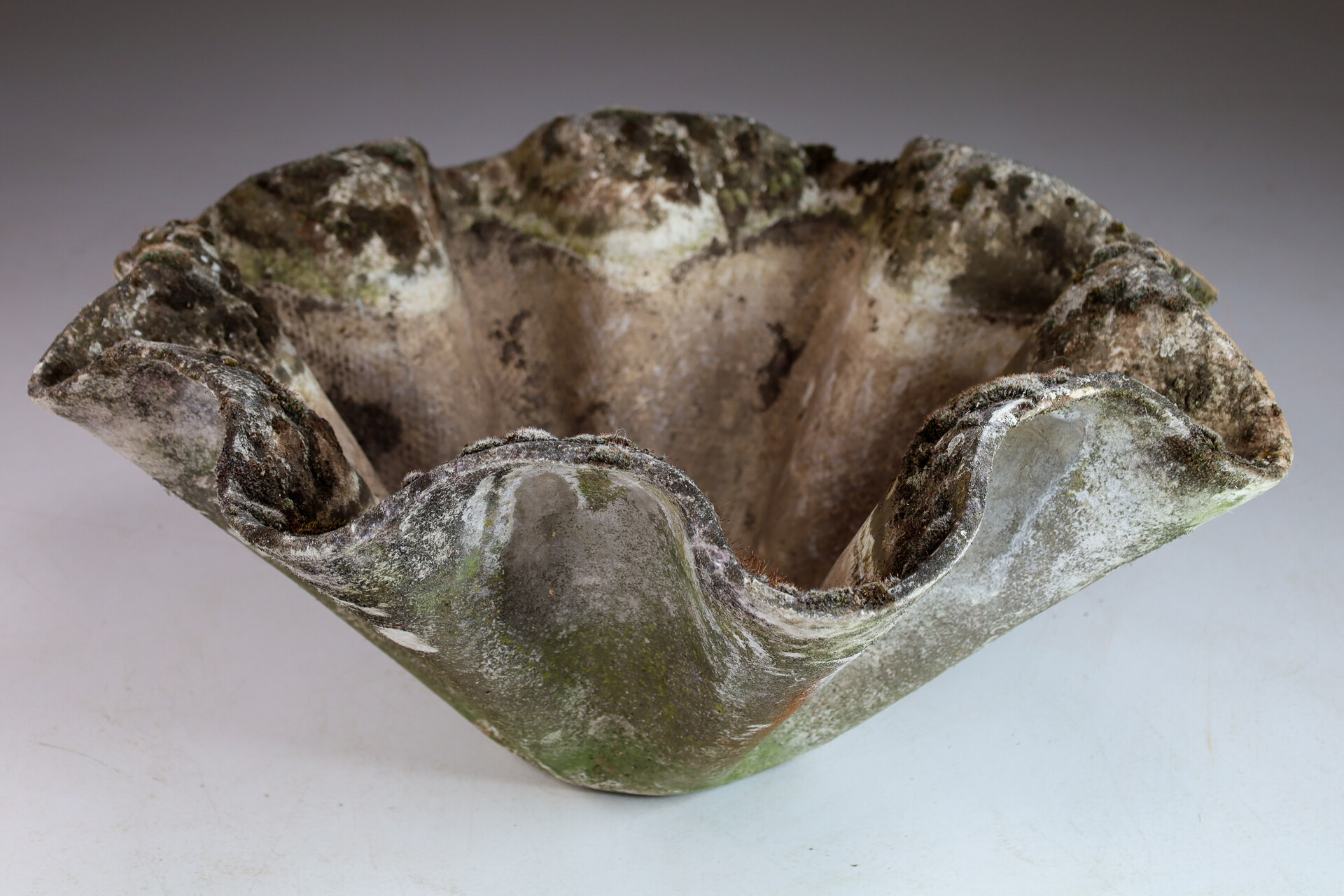 Mid century modern Willy Guhl for Eternit Large Handkerchief Elephant Ear Planter, Switserland 1970s Mid-20th century