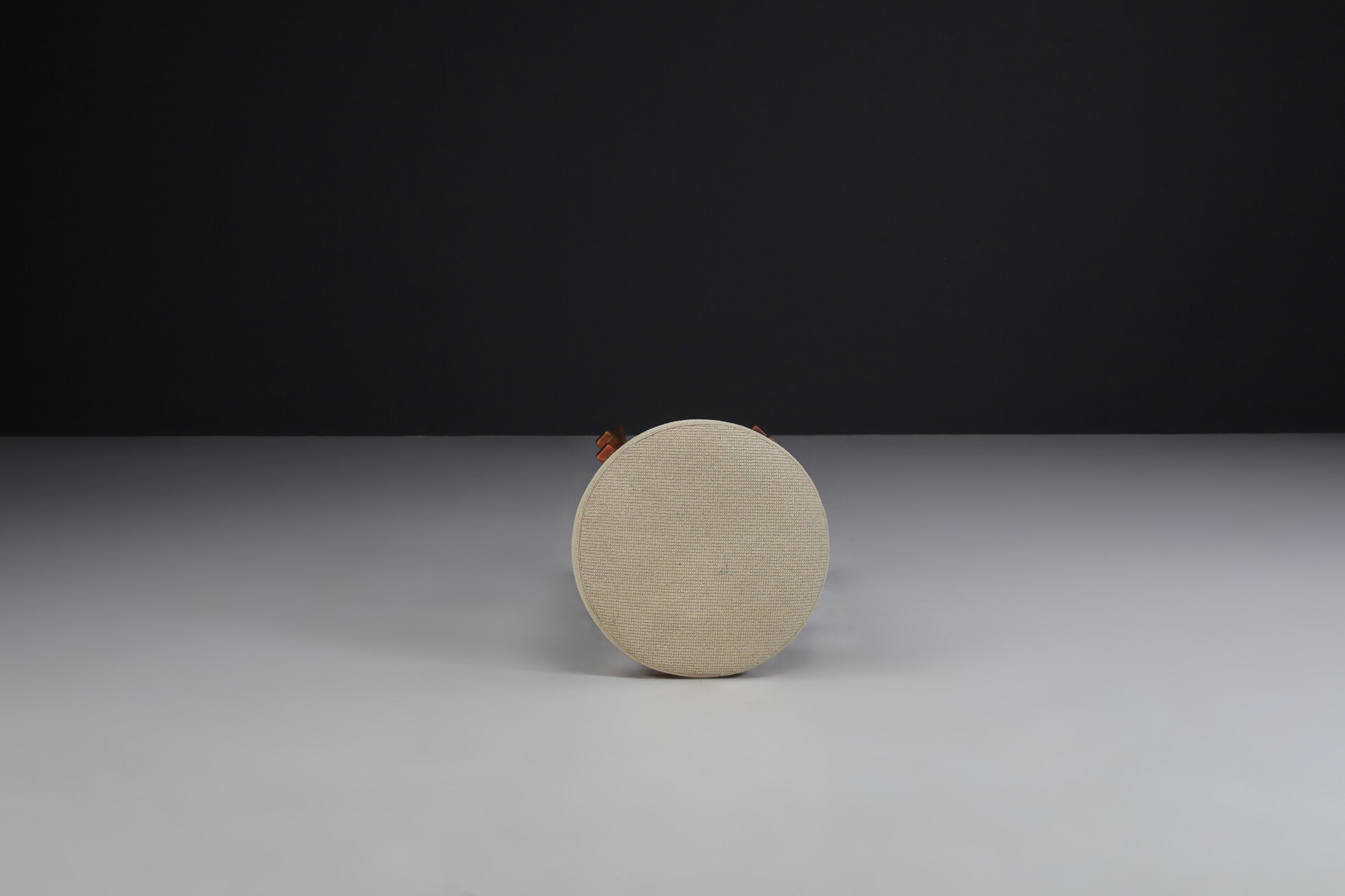 Mid century modern Wood and original fabric Barstools, France 1960s Mid-20th century