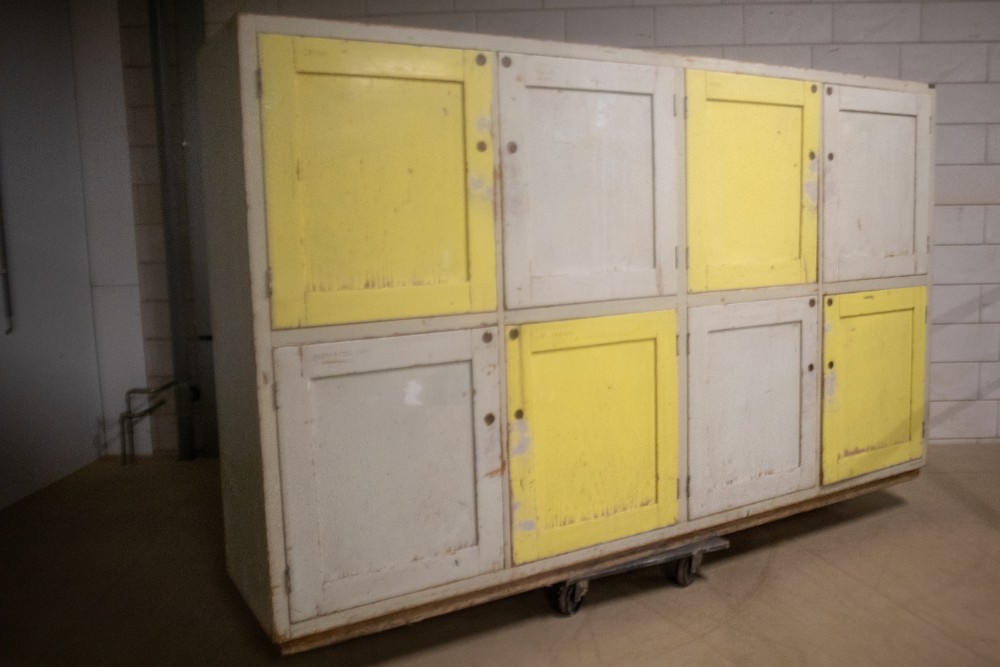 Mid century modern Wood Storage Cabinet Mid-20th century