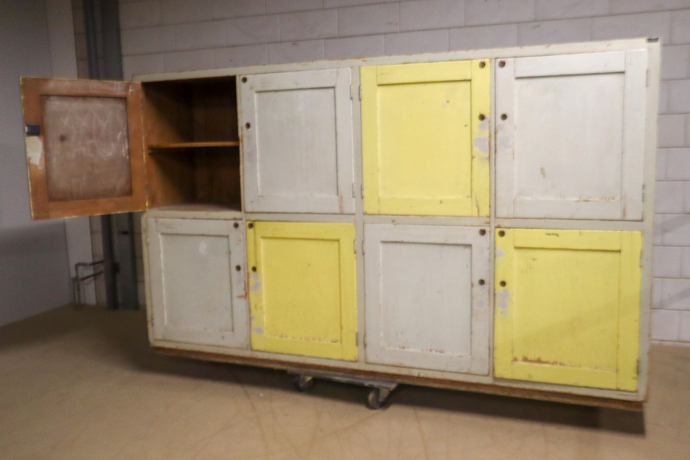 Mid century modern Wood Storage Cabinet Mid-20th century