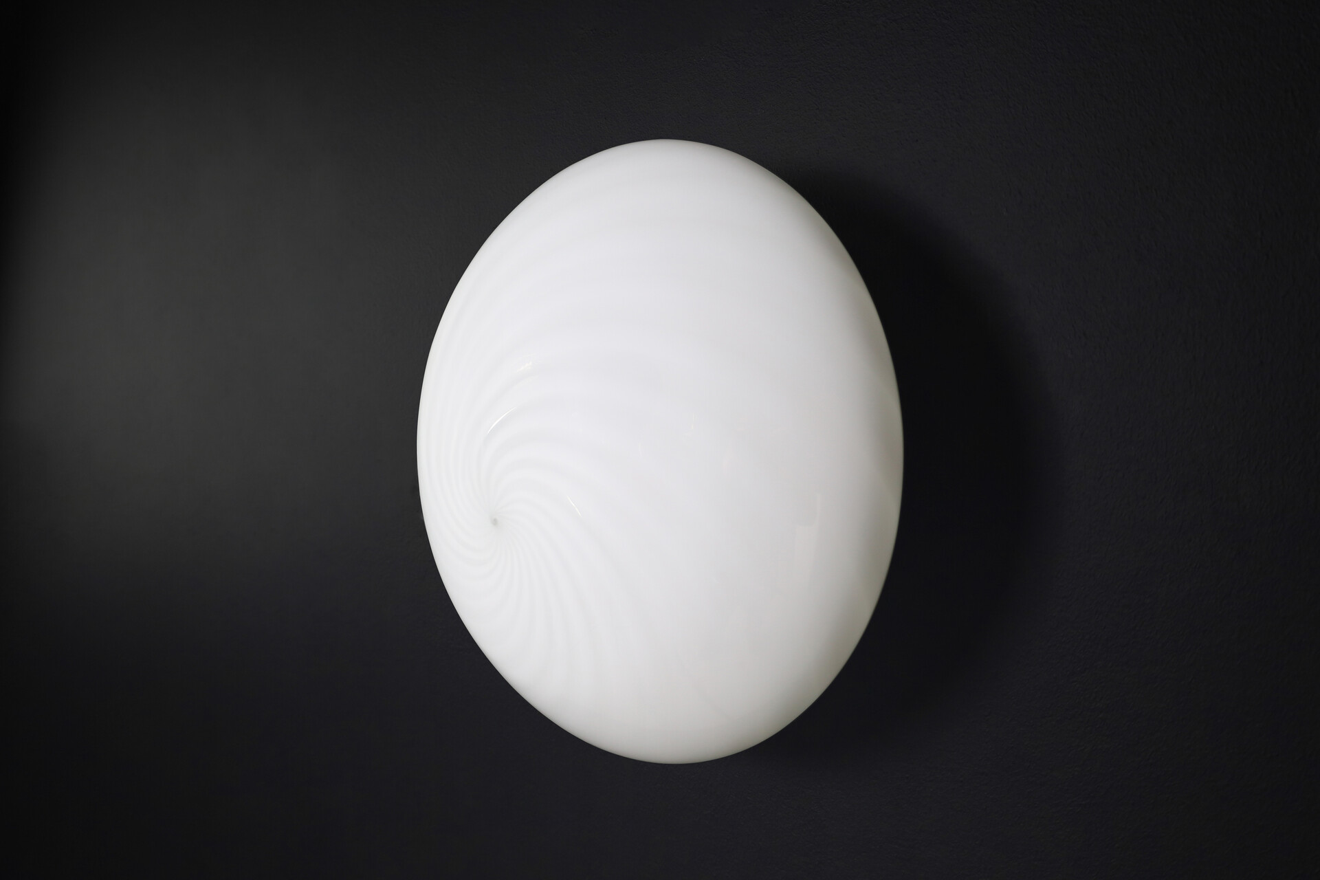 Mid century modern Xl Murano Swirl Glass Ceiling Lights or Sconces by VM-Vetri, Italy, 1970s Late-20th century