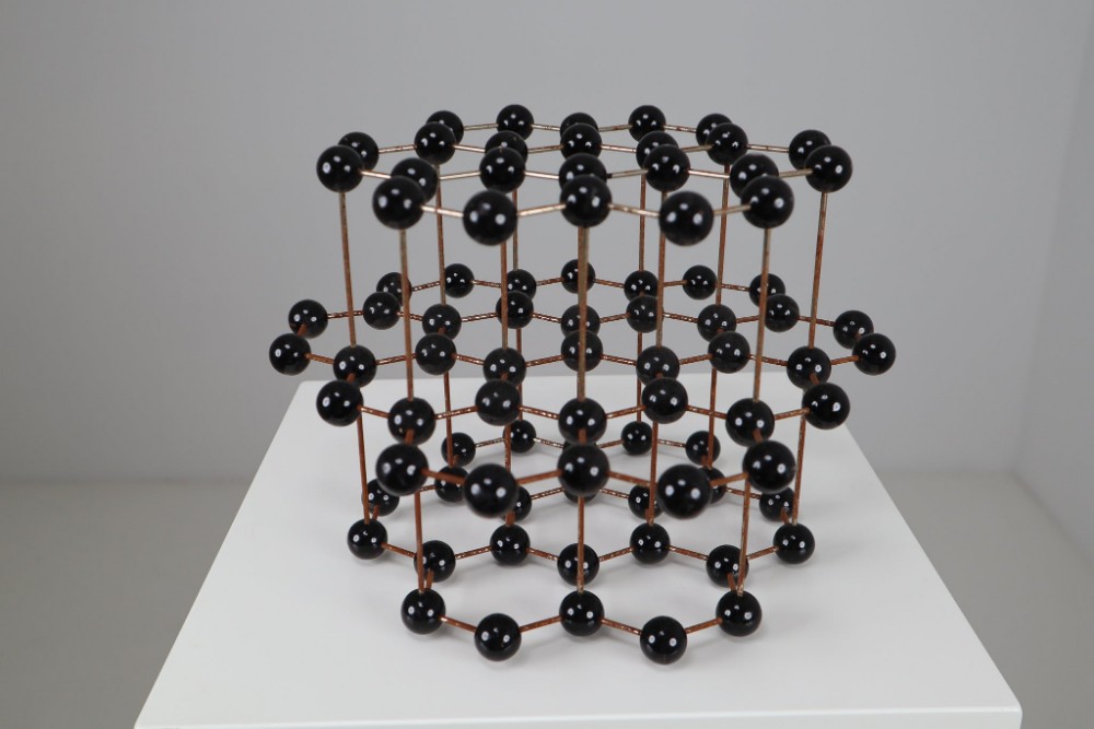 Mid-Century Molecular Structure Model in Black, Europe 1950s
