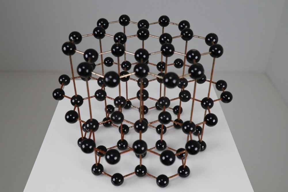 Mid-Century Molecular Structure Model in Black, Europe 1950s