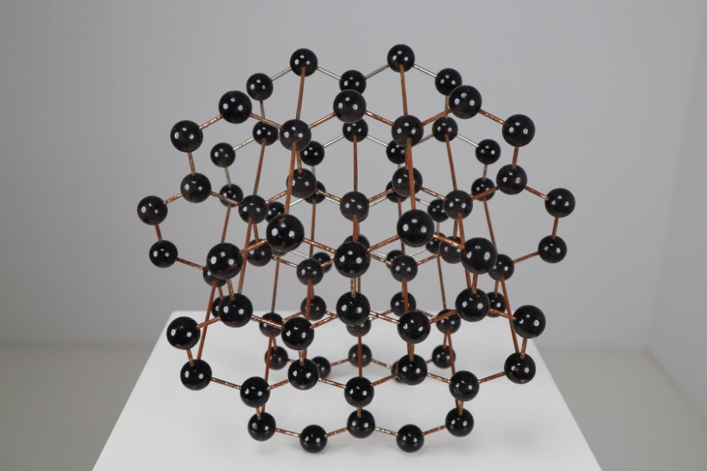 Mid-Century Molecular Structure Model in Black, Europe 1950s