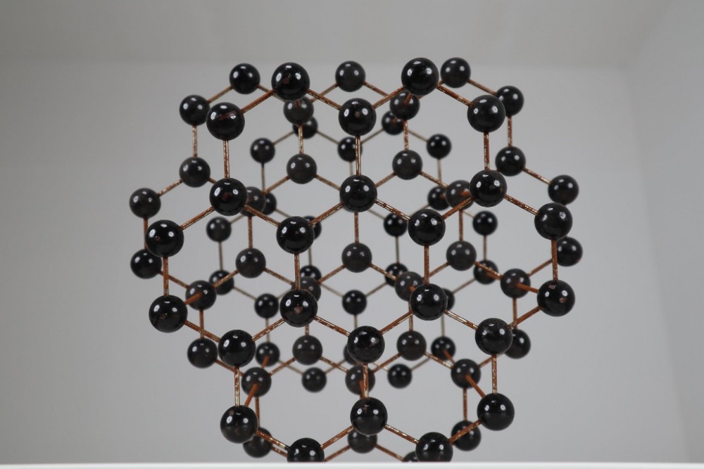 Mid-Century Molecular Structure Model in Black, Europe 1950s