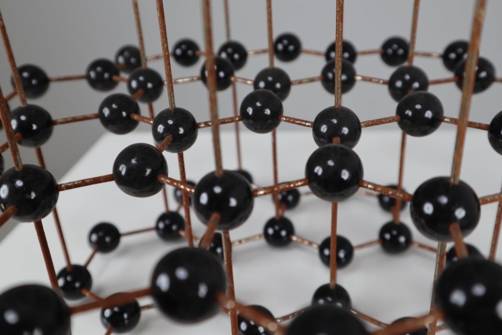 Mid-Century Molecular Structure Model in Black, Europe 1950s