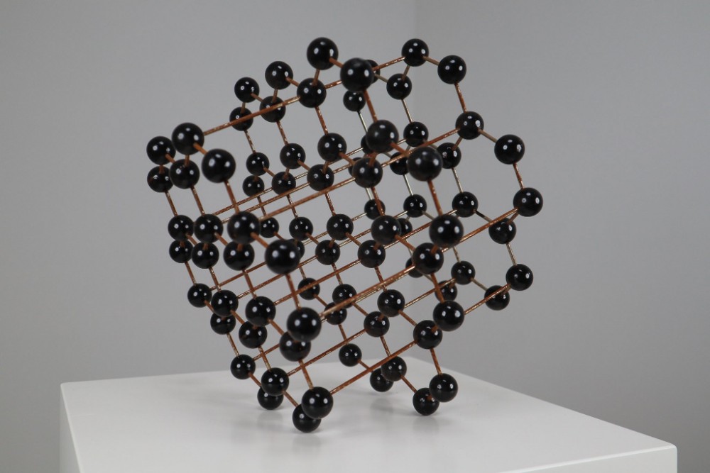 Mid-Century Molecular Structure Model in Black, Europe 1950s