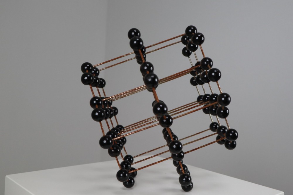 Mid-Century Molecular Structure Model in Black, Europe 1950s
