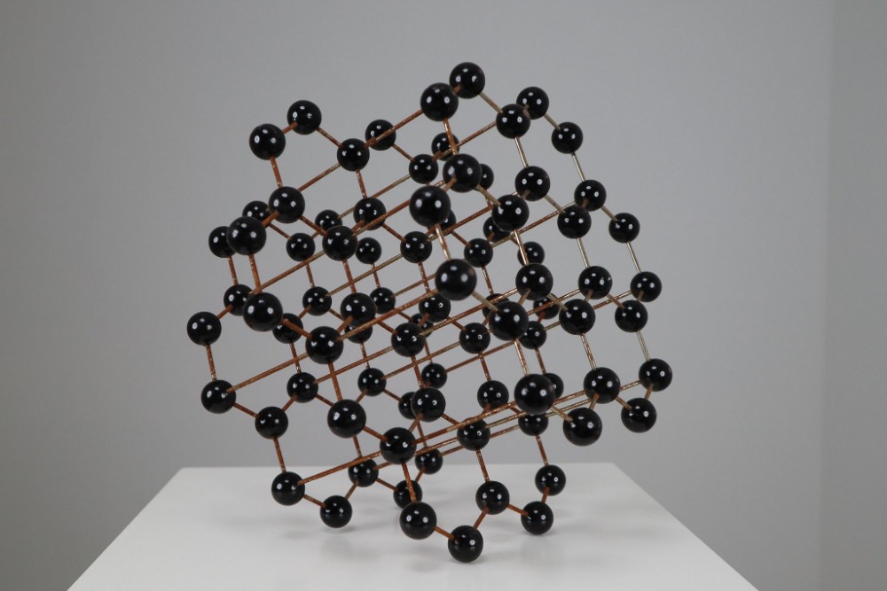 Mid-Century Molecular Structure Model in Black, Europe 1950s