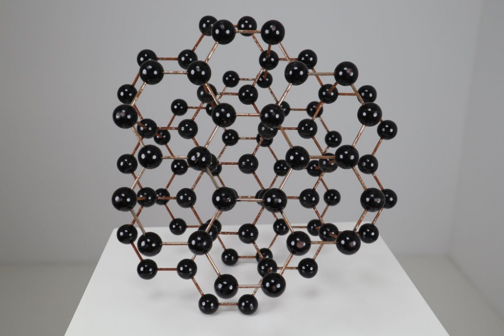 Mid-Century Molecular Structure Model in Black, Europe 1950s
