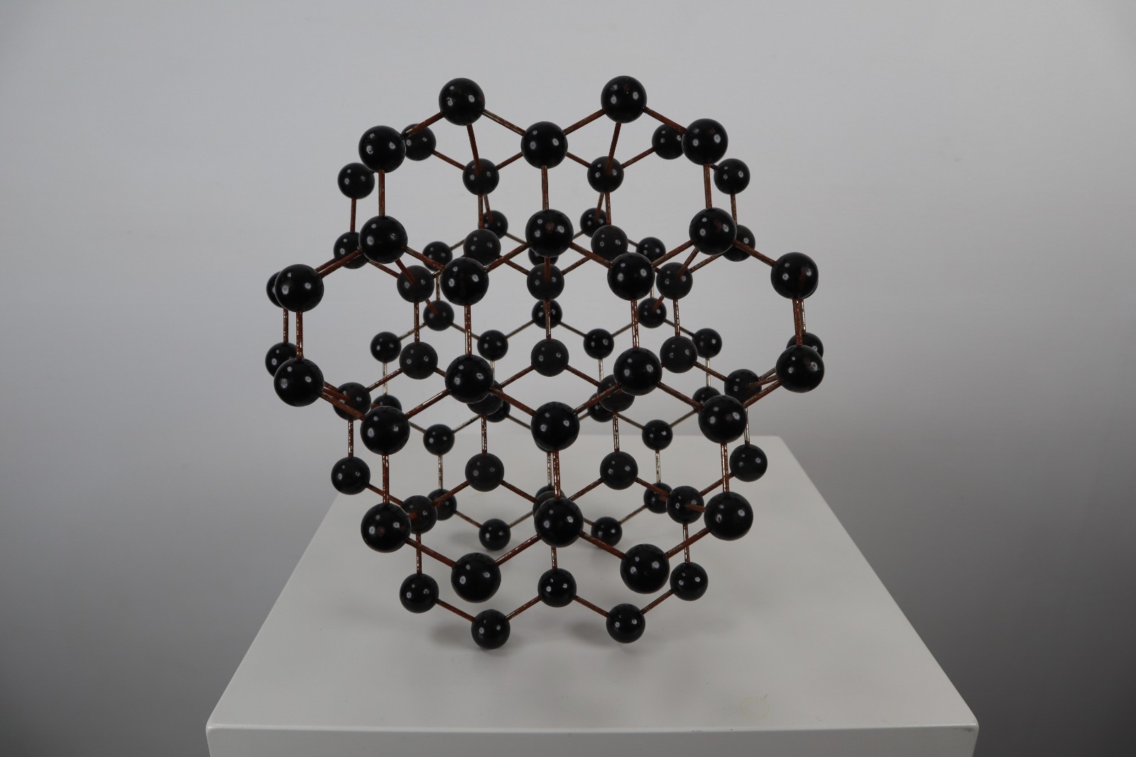 Mid-Century Molecular Structure Model In Black, Europe 1950s 21 th century