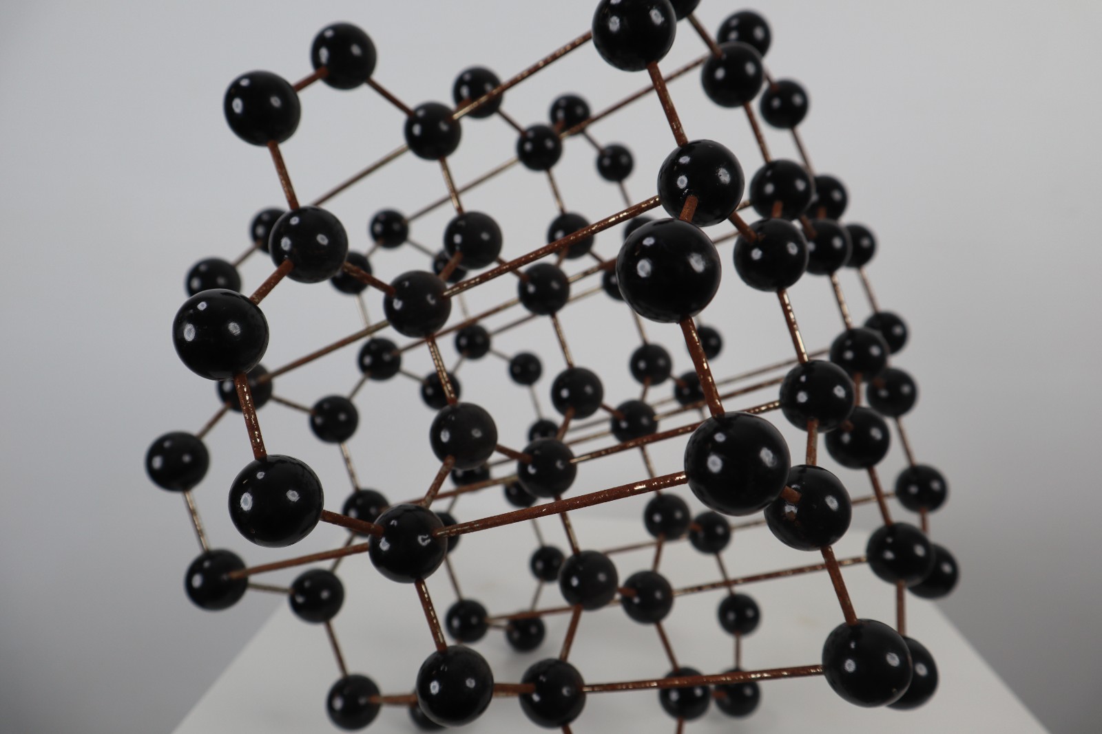 Mid-Century Molecular Structure Model In Black, Europe 1950s 21 th century