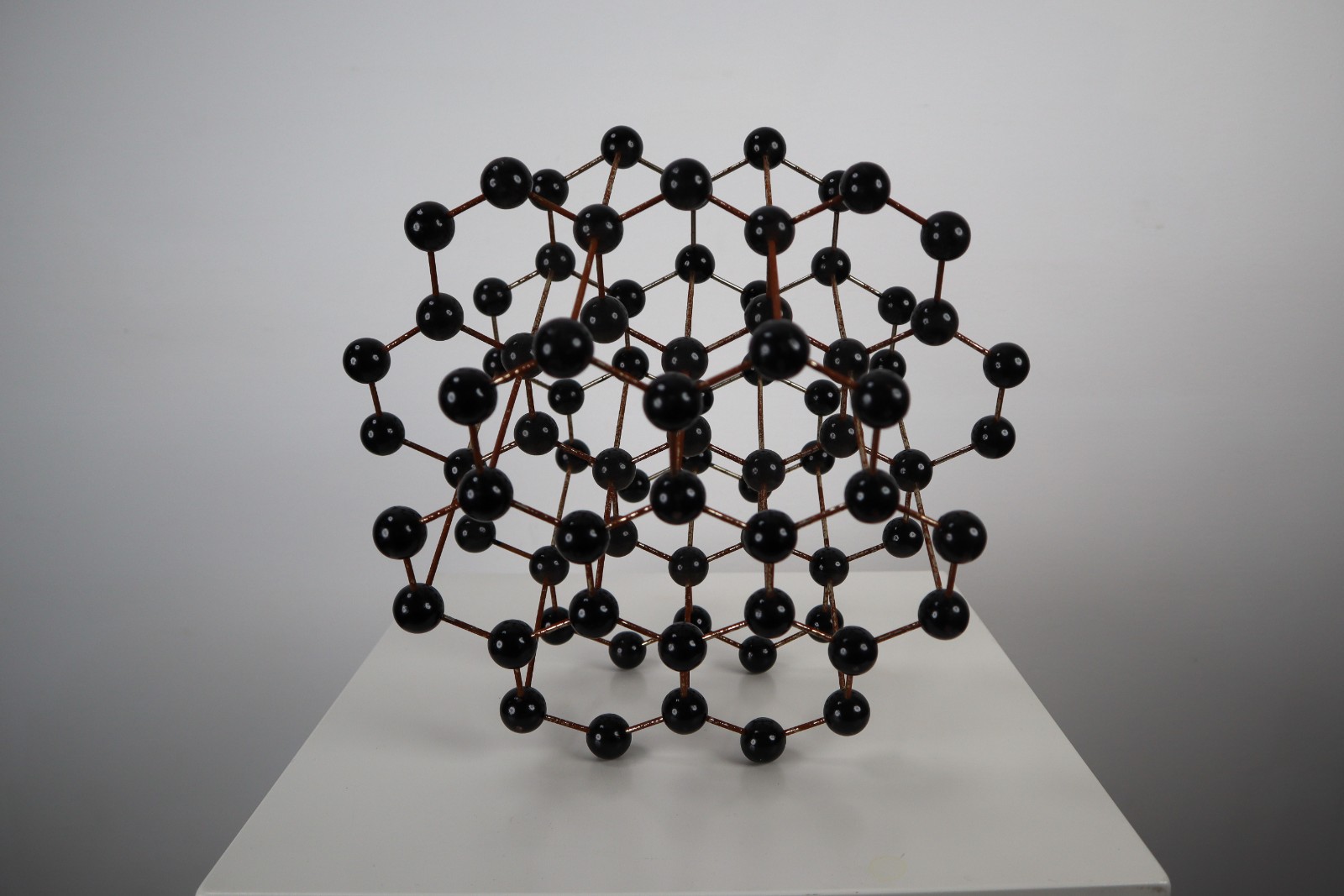 Mid-Century Molecular Structure Model In Black, Europe 1950s 21 th century