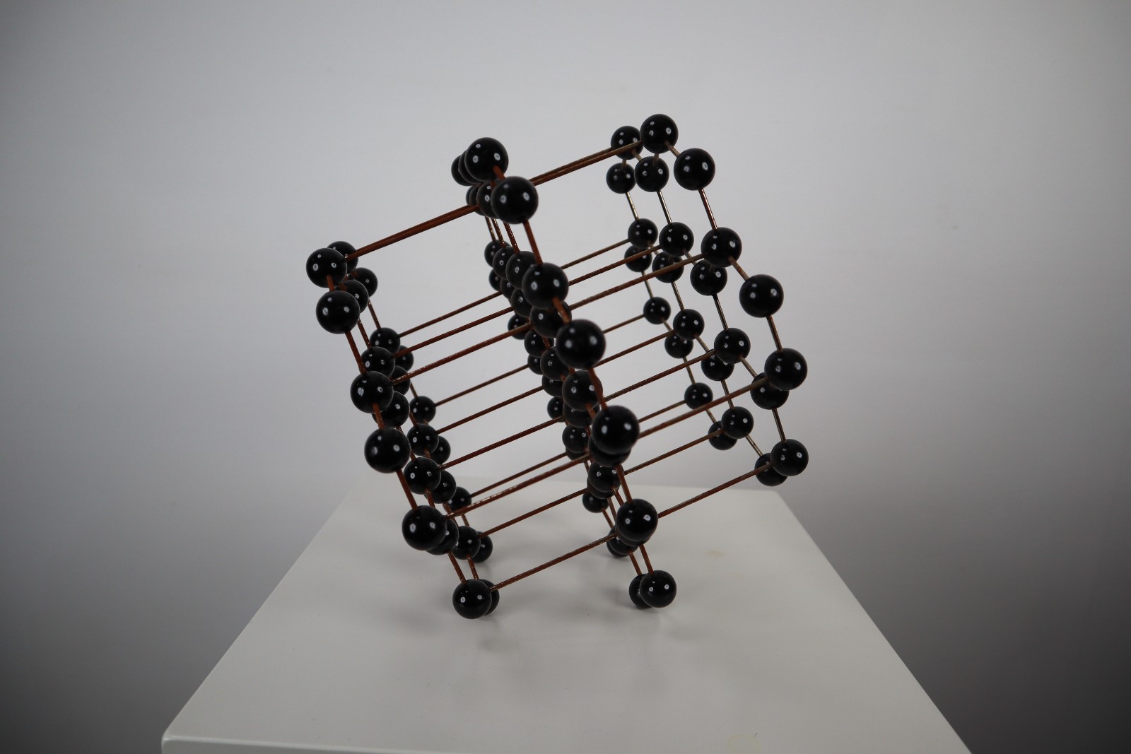 Mid-Century Molecular Structure Model In Black, Europe 1950s 21 th century