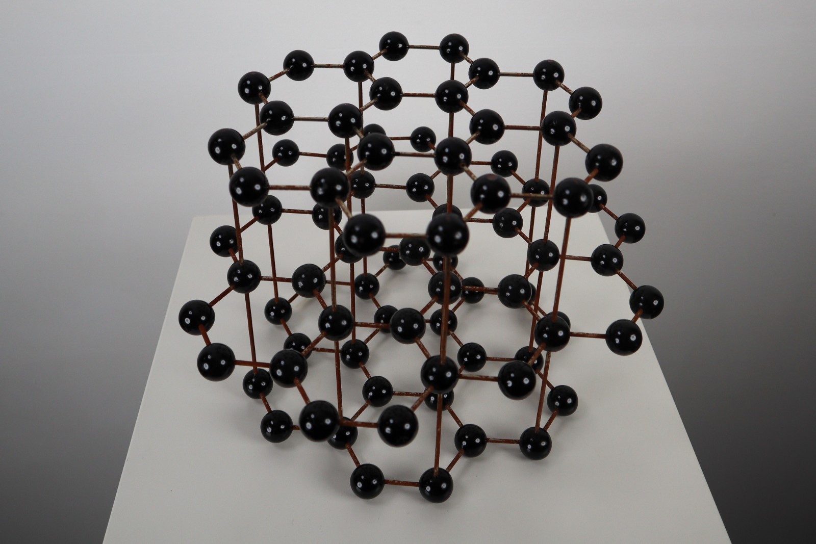 Mid-Century Molecular Structure Model In Black, Europe 1950s 21 th century