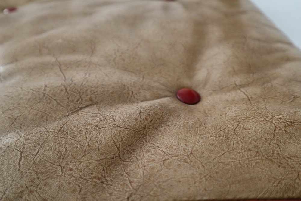 Midcentury Chairs in Walnut and Leather, Austria, 1950s Mid-20th century