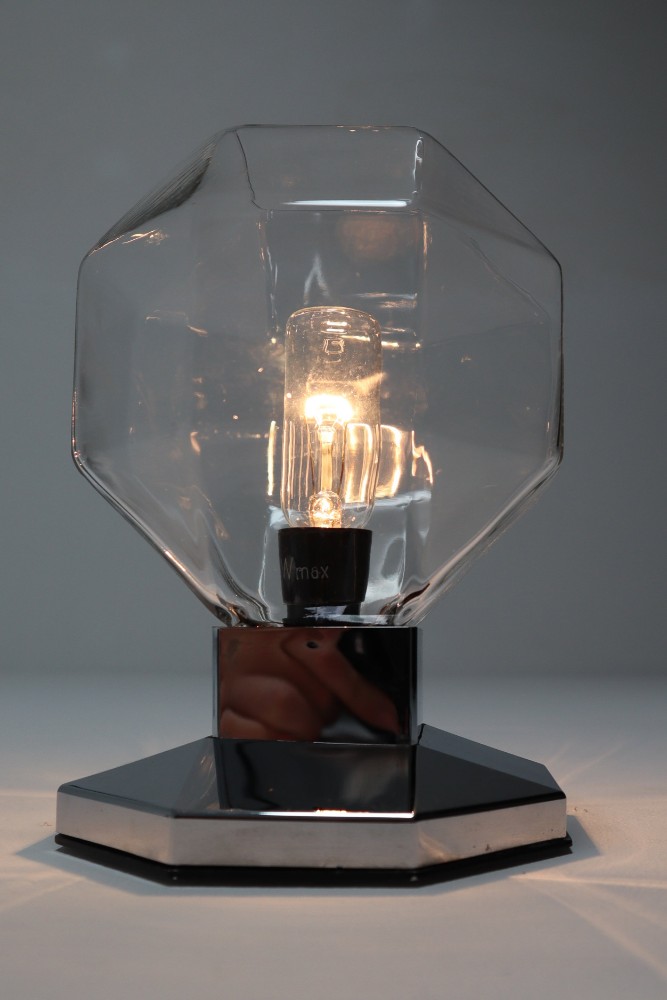 Midcentury Motoko Ishii Sconces Wall Lights, Chrome-plated and Tinted Glasses